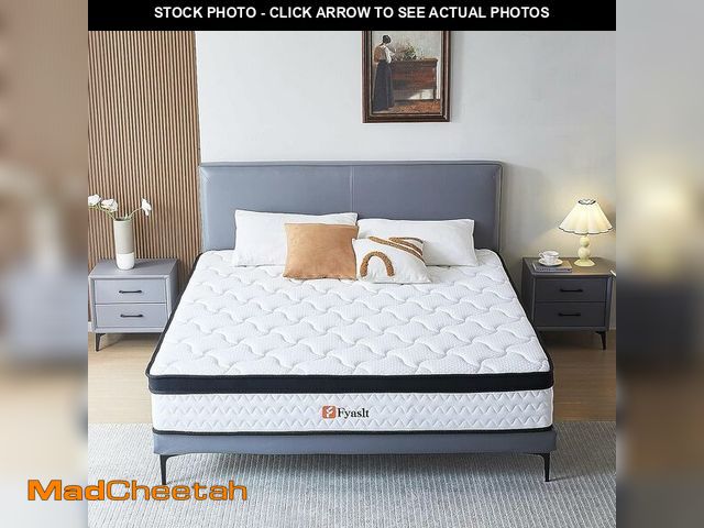 Lot 74-13071034 - Fyaslt Queen Mattress, 12 Inch Memory Foam Medium Firm Hybrid Queen Size, Pocket Spring Mattresses i...