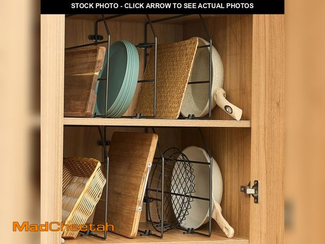 Lot 74-12177562 - Blulu 6 Pcs Baking Sheet Organizer 12" x 20" Tray Dividers for Cabinets Kitchen Cabinet Dividers Ver...