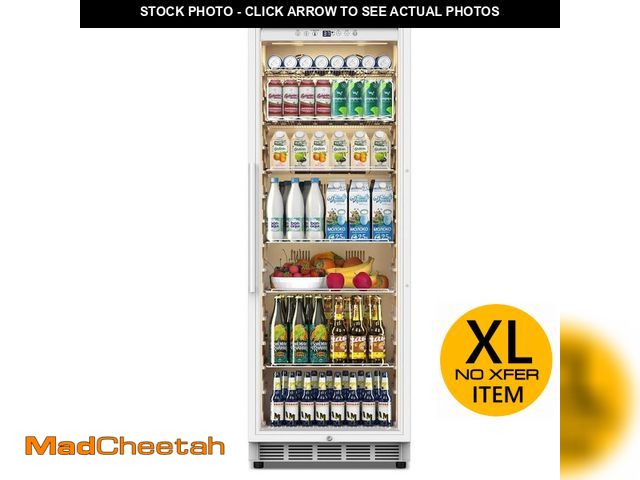 Lot 74-14111830 - Velivi 24 in. W 14.8 cu. ft. Upright Merchandiser Display Refrigerator Glass Door Beverage Cooler in...