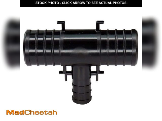 Lot 74-12895704 - Apollo 1 in. x 1 in. x 1/2 in. Plastic PEX-B Barb Reducing Tee (5-Pack) - UNUSED