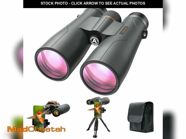 Lot 74-14205815 - Adasion 15x56 UHD Binoculars for Adults High Powered with Phone Adapter and Tripod, Super Powerful B...