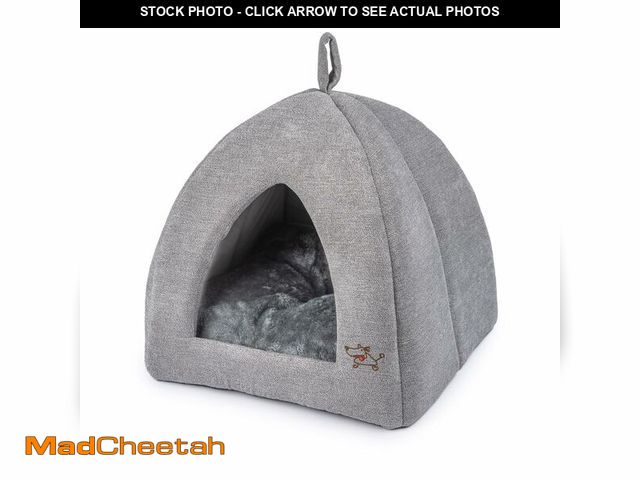 Lot 74-14265105 - Best Pet Supplies Cat Bed for Indoor Cat, Domed Tent House with Removable Pillow, Covered Cat Cave f...