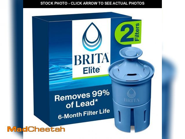 Lot 74-12304459 - Brita Filter Replacements for Water Pitchers and Dispensers, Elite, NSF Certified to Remove 99% of L...