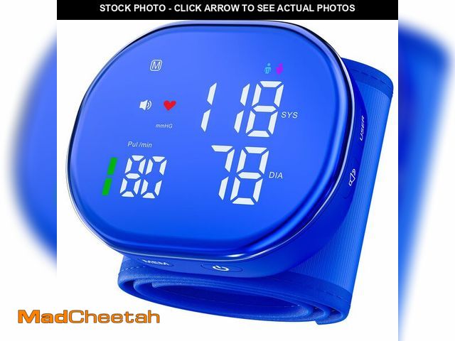 Lot 74-13547676 - Rechargeable Wrist Blood Pressure Monitor for Home Use, Automatic BP Machine with LED Display, Dual ...