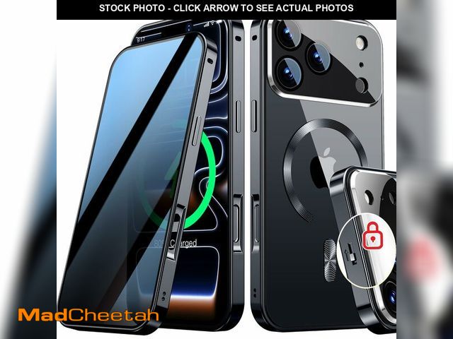 Lot 74-13946248 - [Full Camera Protection&amp; Mechanical Lock]Magnetic Privacy Case for iPhone 17 Pro Max[Compatible ...