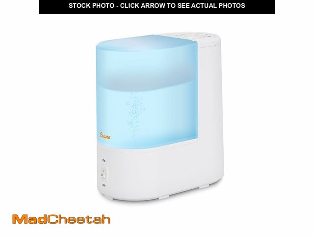 Lot 74-13541816 - Crane Warm Mist Humidifier, Small Humidifier for Bedroom, Office, Vapor Pad Tray, Soothing Warm Mist...