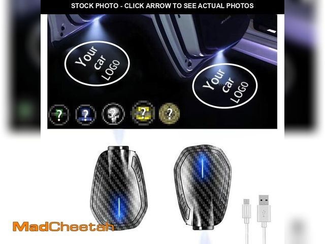 Lot 74-12703112 - LOWEEY Car Door Lights,2Pcs Car LED Logo Projector Lights,Rechargeable Wireless Door Step Courtesy W...