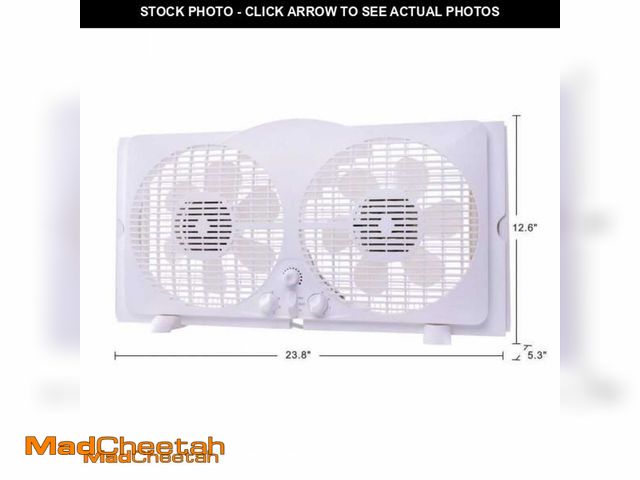 Lot 74-12034053 - Hampton Bay 9 in. Twin Window Fan - UNUSED