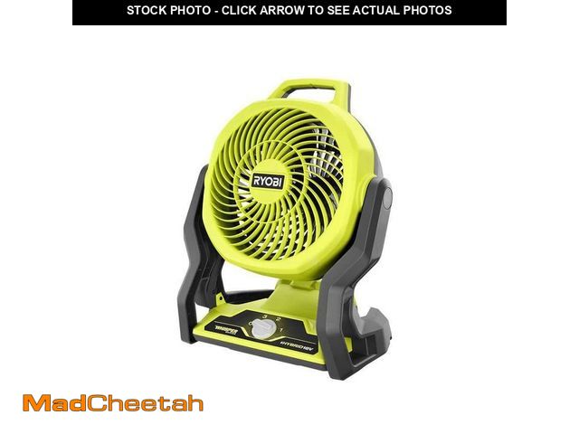 Lot 74-12592836 - RYOBI ONE+ 18V Cordless Hybrid WHISPER SERIES 7-1/2 in. Fan (Tool Only) PCL811B - UNUSED