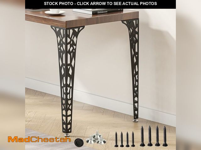 Lot 74-14368205 - sumatos Metal HairpinTable Legs Set of 4Ã¢â¬âIndustrial Dining Furniture Legs, Heavy-Duty V-Shape...