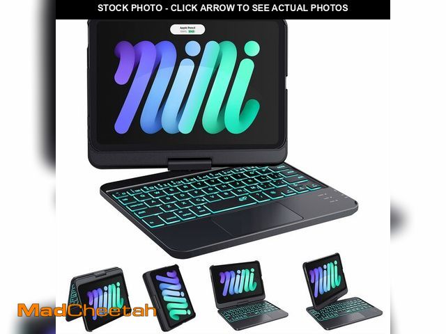 Lot 74-14209237 - GreenLaw Keyboard Case for iPad mini 7 A17 Pro(2024) &amp; Mini 6 (2021) 8.3", 360ÃÂ° Rotate Case f...