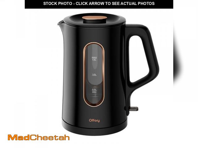 Lot 74-11554584 - Offacy Electric Kettle, Tea Kettle Pot, Double Wall Glass Inner 1.5L/1200W, Hot Water Kettle Teapot ...