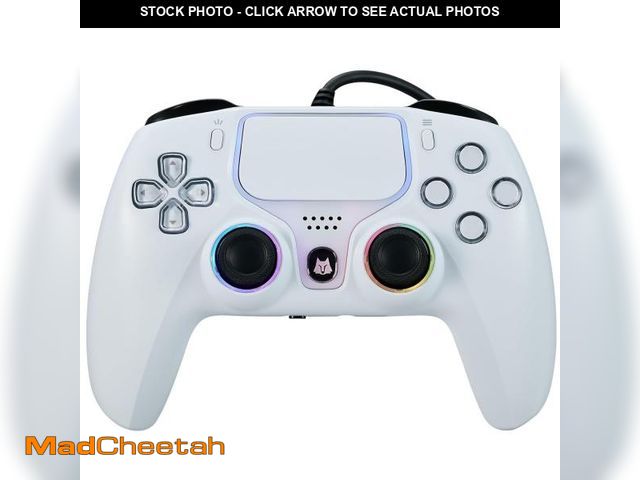 Lot 74-12310692 - NBCP Wired PS5 Controller - Gaming Controller for PlayStation 5, PS4, PC/Steam, Turbo &amp; Linear H...