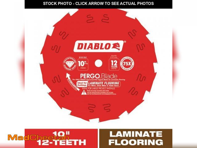 Lot 74-12462896 - DIABLO 10in. x 12-Teeth PergoBlade Saw Blade for Laminate and Wood Flooring - UNUSED