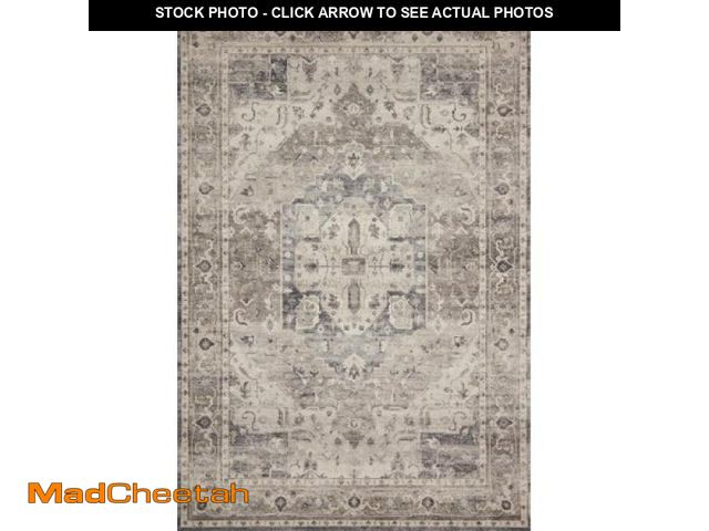 Lot 74-12131383 - HATHHTH-05STIV90C0 9 X 12 Ft. Hathaway Power Loomed Traditional Rectangle Rug, Steel &amp; Ivory - U...