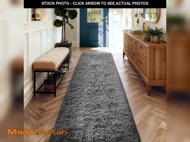 Lot 74-14300509 - Ophanie 2x10 Runner Rug for Hallway,Upgrade Non-Slip Fluffy Soft Bedside Rugs,Bedroom Living Room Gr...