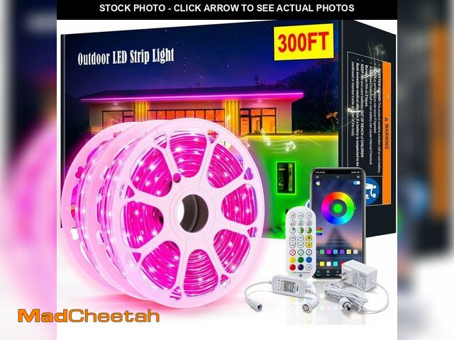 Lot 74-13214554 - Rxment 300ft Outdoor LED Strip Lights IP68 Waterproof - 2 Rolls of 150ft - UNUSED