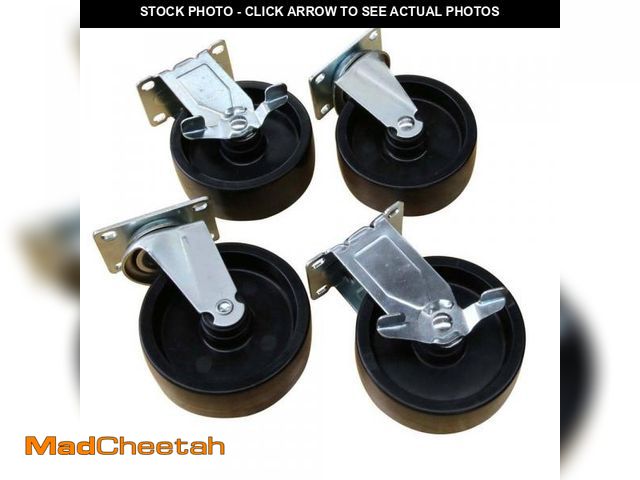 Lot 74-12365230 - Husky 5 in. Caster Kit for Ready-to-Assemble Steel Garage Base Cabinets - UNUSED
