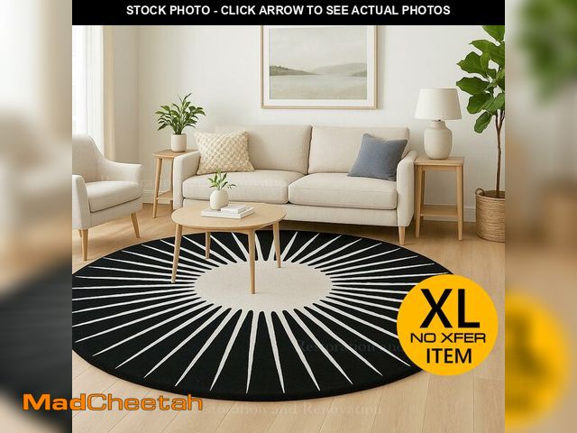 Lot 74-13579823 - Restoration and Renovation Modern Round Area Rug Ã¢â¬â Hand-Tufted with 100% NZ Wool, Thick &amp;...