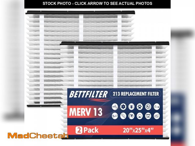Lot 74-12512372 - 2 Pack 213 Replacement Filter,MERV 13 20x25x4,Compatible with AprilAire Whole House Air Purifiers 12...