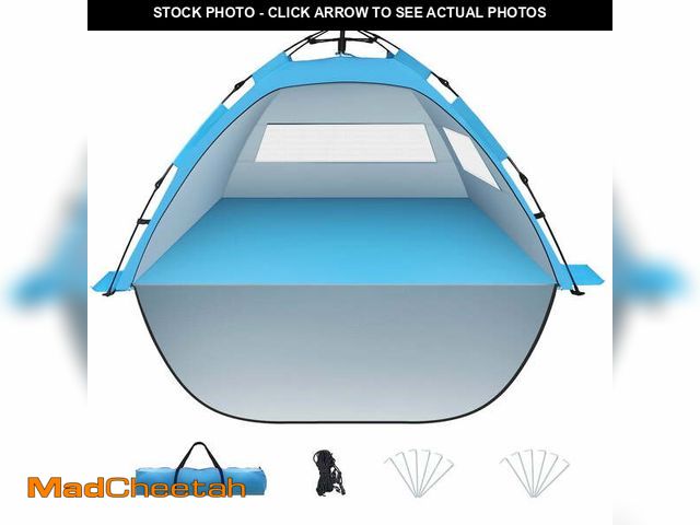 Lot 74-12765625 - Purebox Instant Pop-Up Beach Tent for 3 People, UPF 50+ UV Protection, Sun Shade Kids with Screen, I...