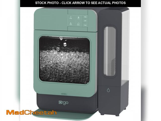 Lot 74-12423813 - Orgo Products RGS2506 Sonic Countertop Ice Maker, Nugget Ice Type, Sage - USED