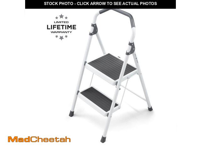Lot 74-12673264 - Gorilla Ladders 2-Step Steel Lightweight Step Stool Ladder 225 lbs. Load Capacity Type II Duty Ratin...