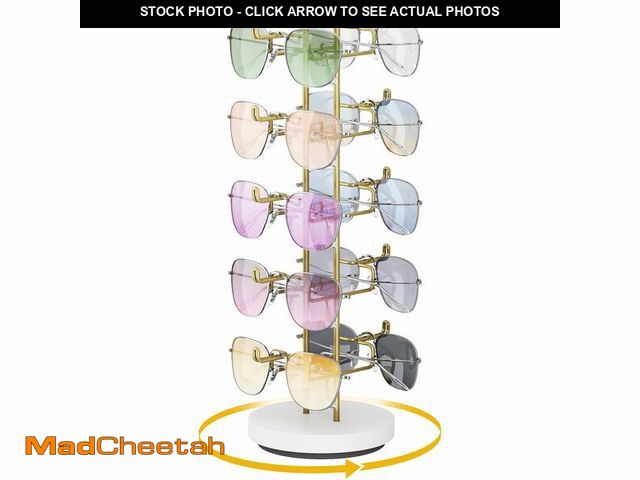 Lot 74-13546534 - NiHome Rotating Eyeglass Display Rack for Sunglasses &amp; Accessories, Rotatable Sunglasses Stand H...