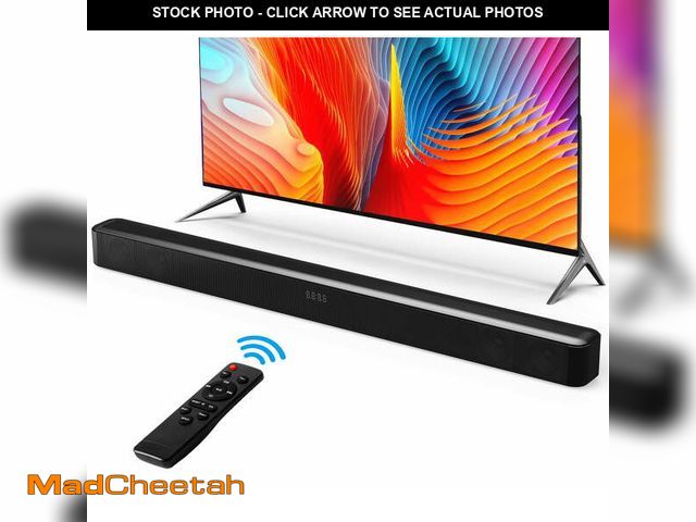 Lot 74-12677905 - Dammyty Sound Bar for TV, 60W Soundbar with Built-in Subwoofer, 3D Surround Sound System TV Sound Ba...