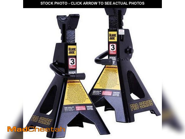 Lot 74-12426532 - Torin Black Jack 3 Ton Jack Stands, Black, T43002W - UNUSED