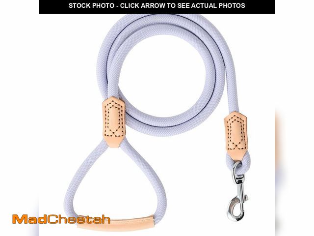 Lot 74-13952336 - Mile High Life Leather Dog Leash, Heavy Duty Strong Genuine Leather Handle Rope Leash Soft and Comfo...