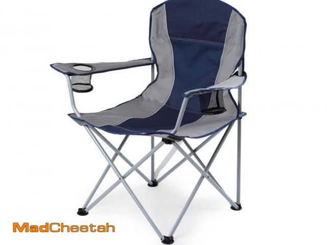 Lot 74-12423473 - (CARRY BAG IS RIPPED)Ozark Trail Oversized Quad Camping Chair, Blue Cove - UNUSED