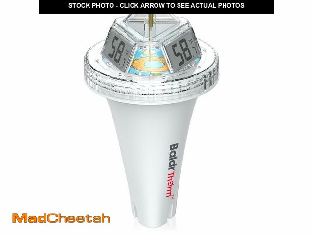 Lot 74-13540480 - BaldrTherm Digital Floating Pool Thermometer, Anti-Fog, 360ÃÂ° Easy Read, IPX7 Waterproof for Pool,...