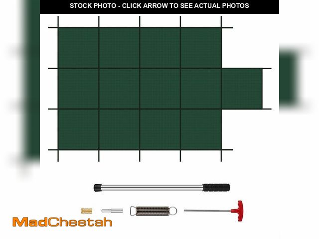 Lot 74-12575749 - CIDNN Pool Safety Cover Fits Rectangle Swimming Pool with Step, Mesh High Strength Solid inground Po...