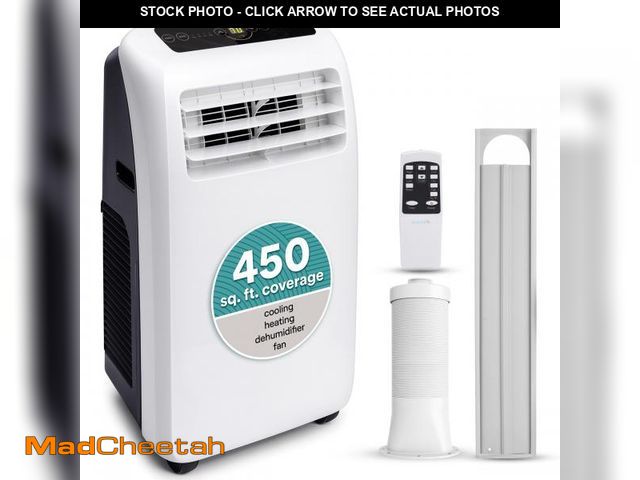 Lot 74-12391765 - SereneLife Small Air Conditioner Portable 10,000 BTU with Built-in Dehumidifier + Heat - Portable AC...