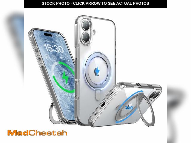 Lot 74-13994248 - Niunisi for iPhone 16 Plus Case 6.7-Inch with Magnetic 360ÃÂ° Ring Stand Compatible with MagSafe Cr...