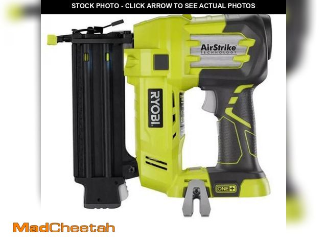 Lot 74-10163174 - RYOBI ONE+ 18V 18-Gauge Cordless AirStrike Brad Nailer(Tool Only) - USED