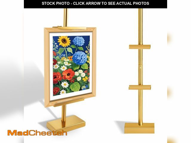 Lot 74-12708880 - Adjustable Tabletop Easel Stand, Tabletop Picture Frame Stand Up to 28" H, Picture Frame Holder Stan...