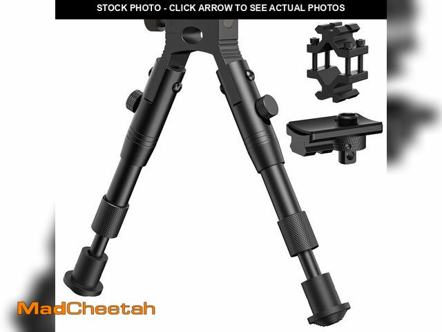 Lot 74-14207712 - CVLIFE 3-in-1 Rifle Bipod Picatinny Bipod for Rifle with Swivel Stud Adapter and Barrel Clamp Adapte...