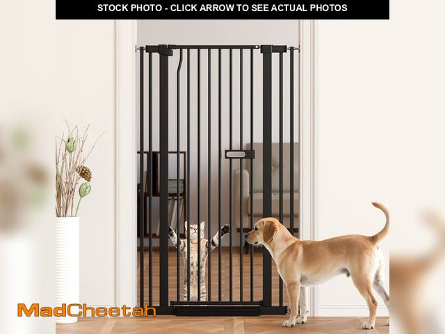 Lot 74-12571812 - LuxTrsde 61" Extra Tall Pet Gate for Stairs, 26.1-29.7" Wide Cat Dog Gate Indoor for Doorway/Hallway...