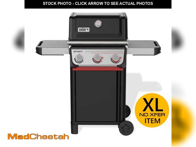 Lot 74-14343285 - Weber Spirit E-325 3-Burner Propane Gas Grill in Black with Powerful Boost Burners - UNUSED