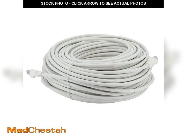 Lot 74-12690913 - Commercial Electric CE 150 ft. Cat 6A UTP Patch Cable White - UNUSED