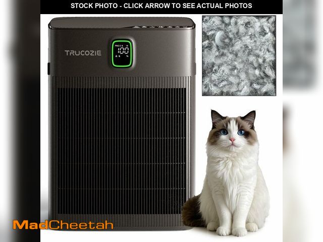 Lot 74-13564391 - Trucozie T554 Air Purifier for Home Up to 2000 FtÃÂ² in 1 Hr with Washable Pre-Filter, Air Purifier...