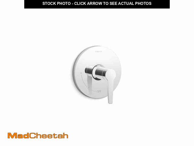 Lot 74-12681344 - KOHLER Pitch 1-Handle Wall Mount Valve Trim in Polished Chrome (Valve Not Included) - UNUSED