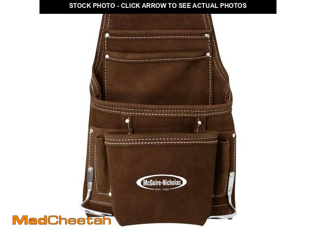 Lot 74-12851079 - *DIRTY* McGuire-Nicholas 11 in. Carpenter Tool Pouch *DIRTY*  - USED