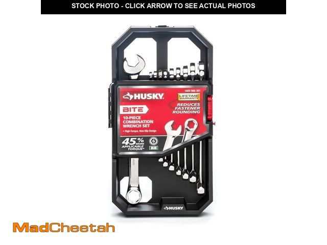 Lot 74-13054869 - Husky BITE Metric Combination Wrench Set (10-Piece) - UNUSED