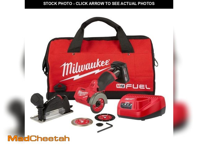 Lot 74-12791084 - Milwaukee M12 FUEL 12V 3 in. Lithium-Ion Brushless Cordless Cut Off Saw Kit with One 4.0 Ah Battery ...
