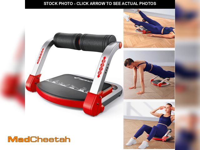 Lot 74-13764694 - MERACH Ab Machine, Stomach Workout Equipment with 3 Resistance Levels and Auto-Rebound Feature, Sit-...