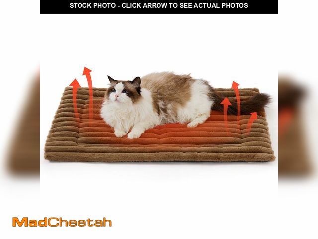 Lot 74-12600843 - Bedsure Self Warming Cat Bed, Medium Self Heating Dog Crate Pad, Thermal Extra Warm Puppy Mat Indoor...