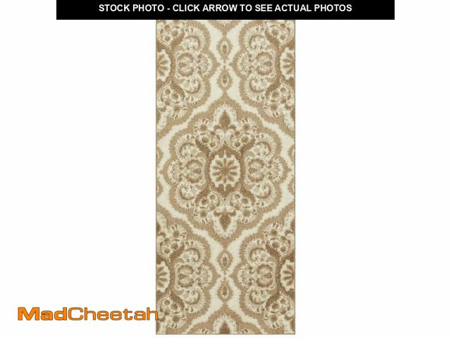 Lot 74-13062063 - Maples Rugs Vivian Transitional Medallion Beige Washable Hallway Runner Rug, 2'6 x 6' - UNUSED
